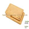 Bamboo Cutting Board 3-Piece Set for Kitchen: Vegetable, Fruit, and Meat Boards