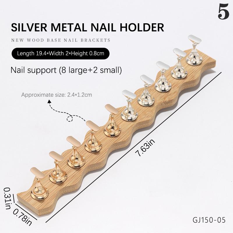 Log Magnetic Practice Holder Nails Tools Strong Magnet Stand Fake Nail Display Nail Support Accessories,