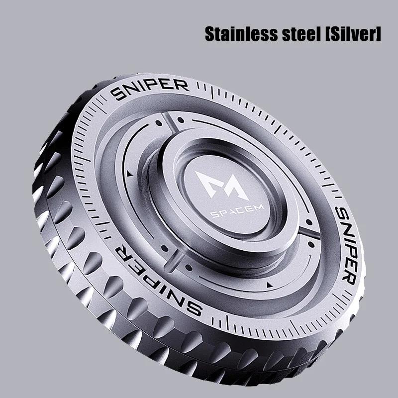3in1 EDC Metal Pushing Card Hand Spinner Coin Adults Creative Anti-stress Fidget Toys 2026 New Stress Reliever Fidget Spinner