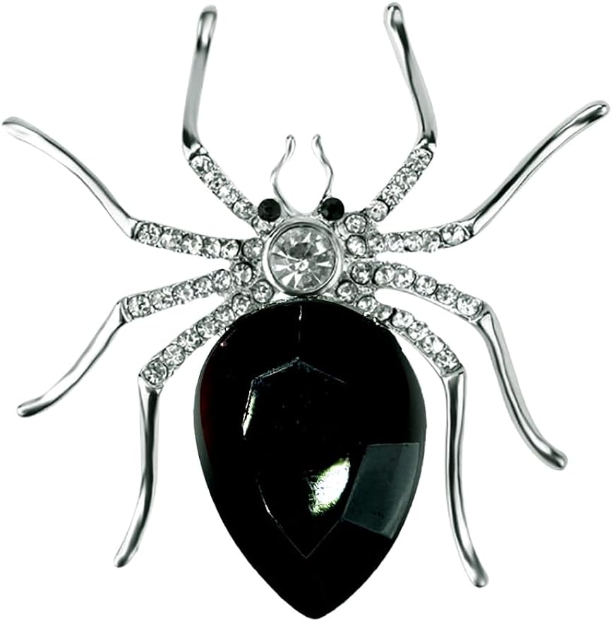 

Halloween Spider Open Ring Exaggerate Big Spider Zirconia Crystal Statement Ring for Women Punk Gothic Jewelry Halloween Gift resizable