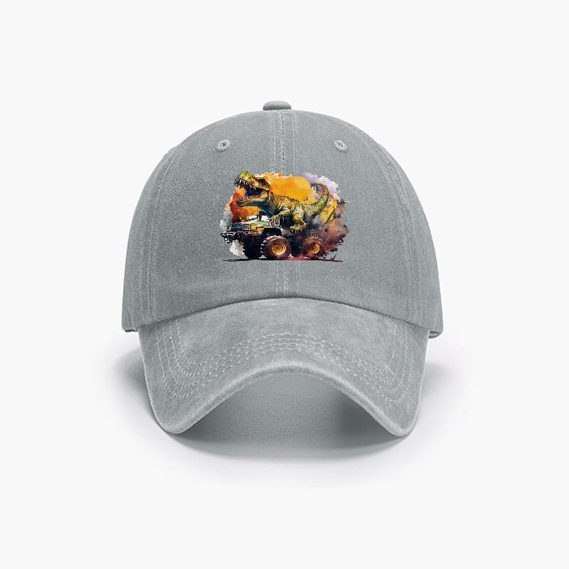 Fashion Casual Peaked Cap Print Animal Baseball Caps Men'S Spring Summer New Handsome Outdoor Sports Baseball Sunshade Black Blue