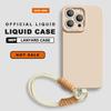 Lanyard Phone Case For iPhone 16E 16 14 15 Plus 12 13 Mini 11 16 Pro X XR XS Max SE Liquid Silicone Strap Protector Soft Cover