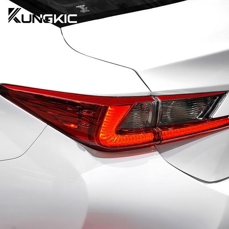 Real Soft Carbon Fiber For Lexus RC RC300 RC350 RC200T 2019 2020 2021 2022 2023 Car Rear Tail Light Sticker.