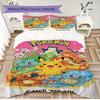 Set di biancheria da letto con stampa Pokémon da 3 pezzi include una copripiumino e una coppia di federe (riempimento non incluso), perfetto per l'uso in camera da letto.