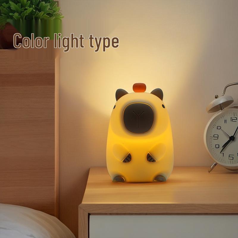Capybara Silicone Night Light: Bedside Sleep Companion