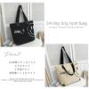 Tote Bag for Canvas Large Canvas Smile Big Tote [DIVA Rose] Women, Handbag, Large, Cute, Capacity, Handbag, Bag, Stylish, Lightweight, (Khaki)