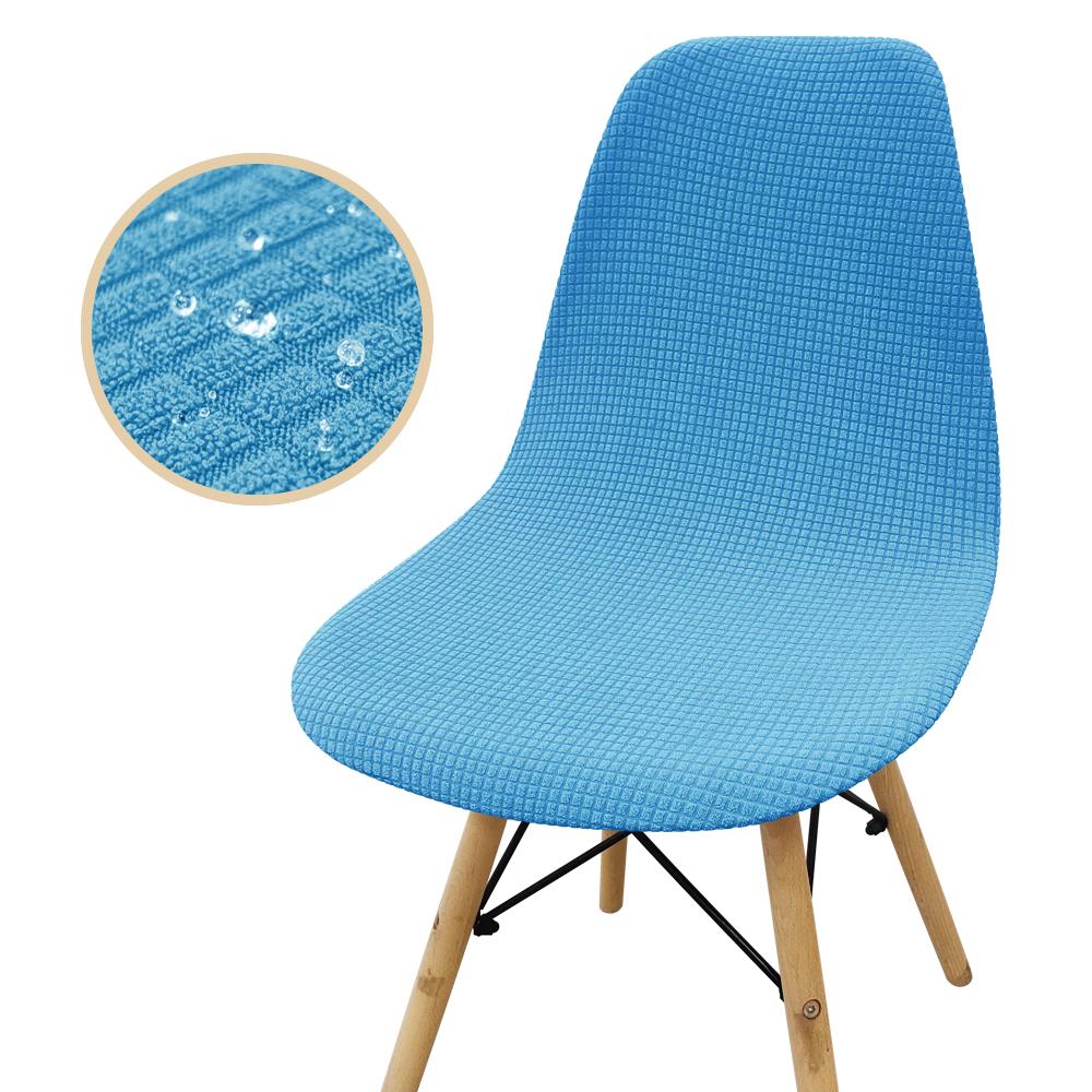 

Curved Back Chair Cover Waterproof Anti-slip Chair Protector Curved Dining Room Chairs Cover for Home Bar Hotel Party Banquet 1PC