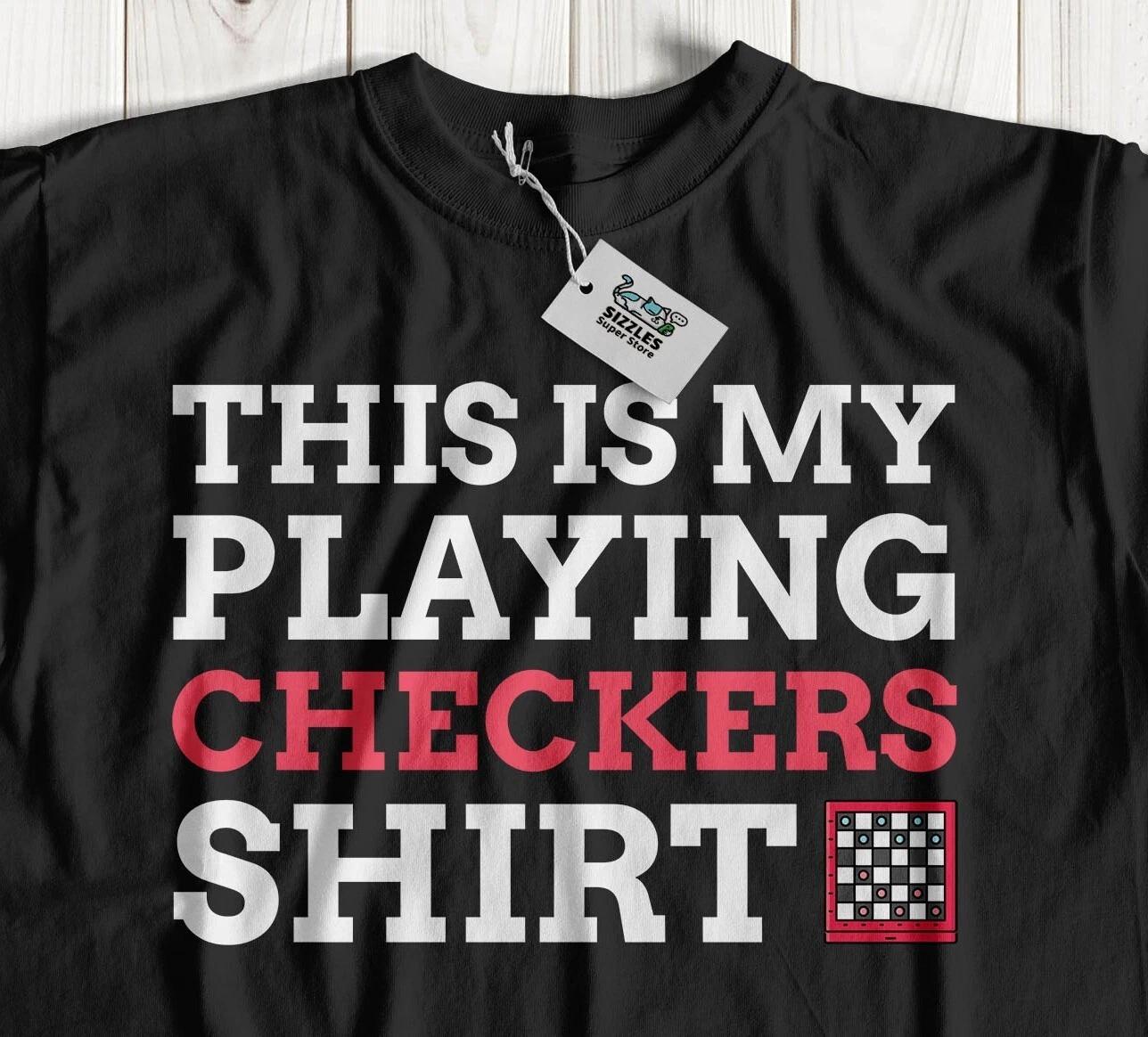 This Is My Playing Checkers T-Shirt Checker Board Gifts 2XL