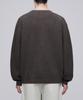 Musinsa Standard Relaxed Ribbed Round Neck Cardigan [Heather Brown]