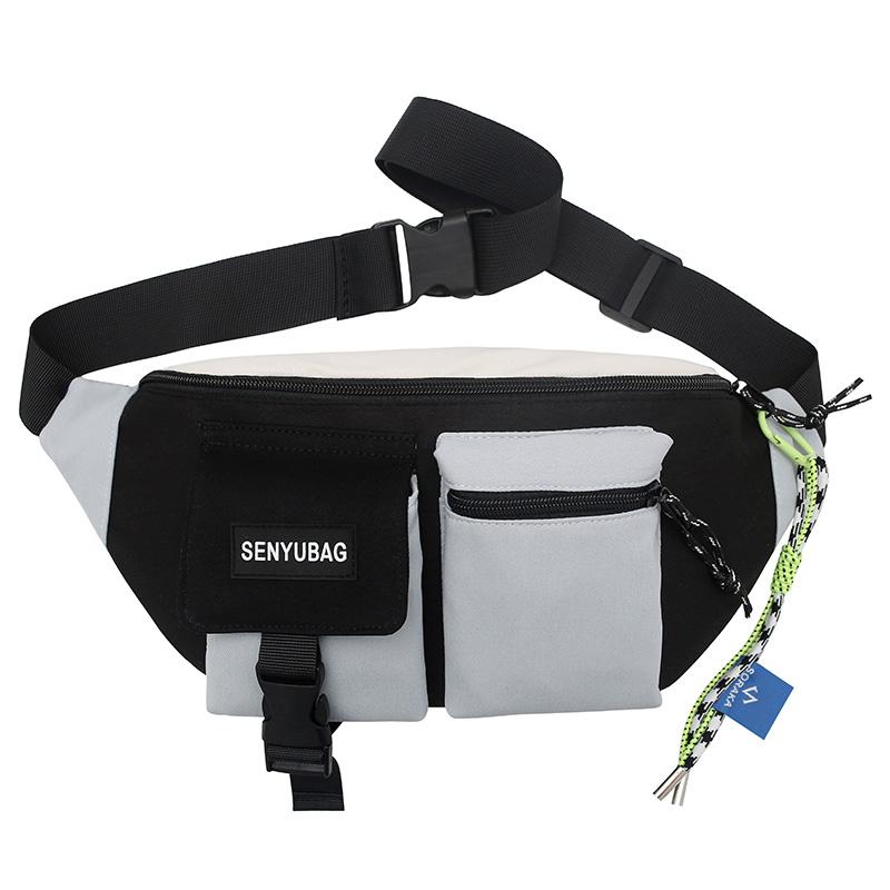 Women Waist Bag Casual Nylon Fanny Packs Banana Bags Street Hip Hop Waist Packs Unisex Chest Pack Travel Shoulder Crossbody Bags