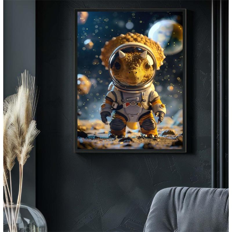 Interesting Animals Hedgehog Fox Owl Dinosaur Space Astronaut Abstract Poster Canvas Paintings Wall Art Pictures Home Decor
