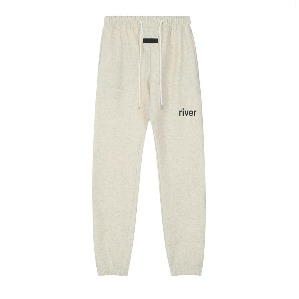 Herbst/Winter Unisex FOG ESSENTIALS Beflockter Hoodie Sweatshirt – Paar Lockerer Schnitt mit Plus Samt