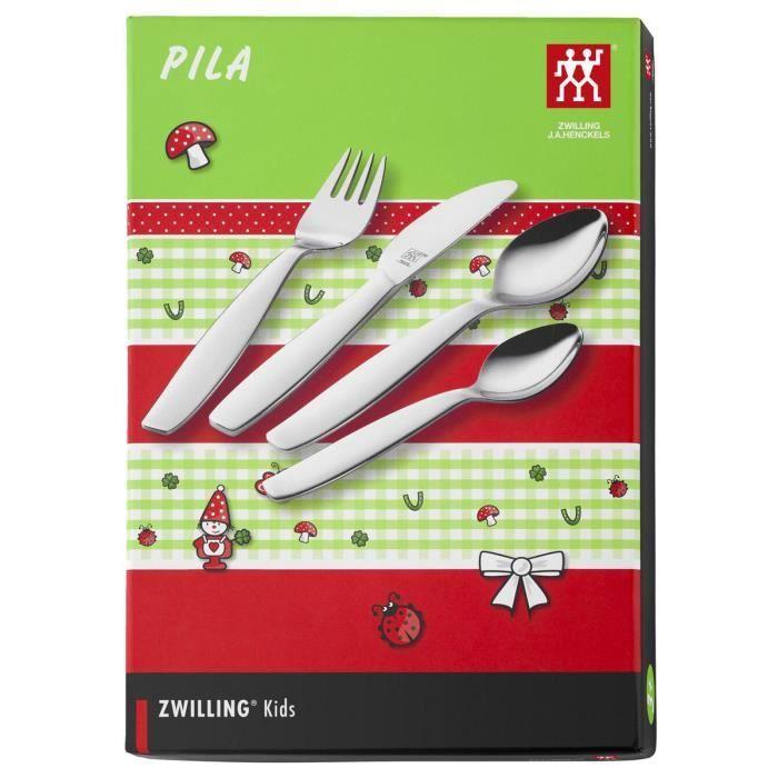 ZWILLING Kids - Couverts Enfant PILA (4 Pièces) - Acier Inoxydable Poli