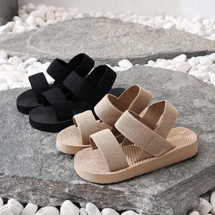 Summer New Outer Wear Wedge Heel Fashion Trend Sandals Women's Casual Outer Wear Open-toed Cool Slippers