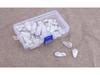 50-Pack ABS Medium Wall Hook Nails Set for Hanging Frames, White - Free Shipping