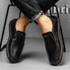 Handmade Genuine Leather Men's Casual Shoes Comfortable and Breathable Moccasins Men Business Flats Shoes Driving Shoes