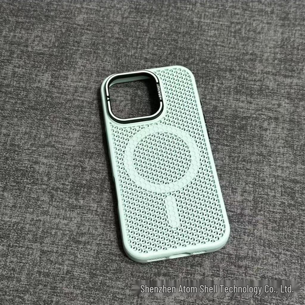 iPhone 17 Pro Max Magnetic Honeycomb Lens Holder Anti-drop Case