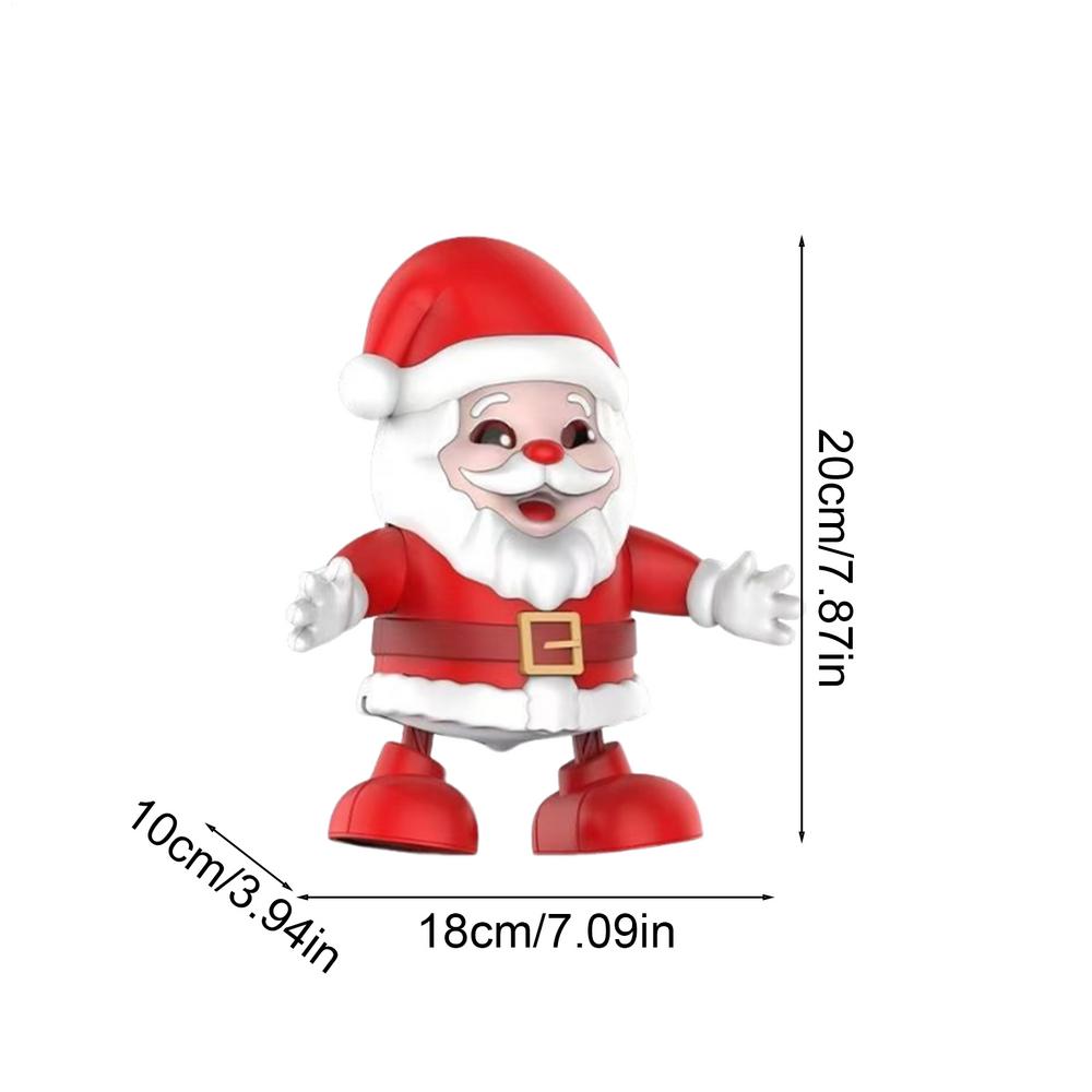 Dancing Christmas Toy 7.87Inch Singing Dancing Christmas Toys Game Lighted Festive Doll For Festival Indoor Family Home Holiday красный
