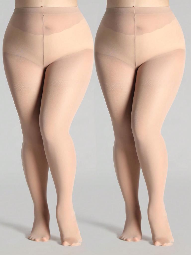 A PAIRS Transparent Black Solid Color Plus Size Pantyhose Ultra-thin Nylon Stocking Korea Slim High Quality Tights
