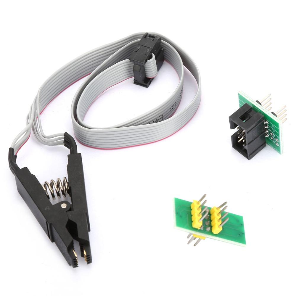 with 2 Adapter Board Flash Chip IC Test Clip Adapter SOIC 8 / SOP8 Clip for BIOS/24/25/93 SOIC8 SOP8 Flash Chip IC Test Clip