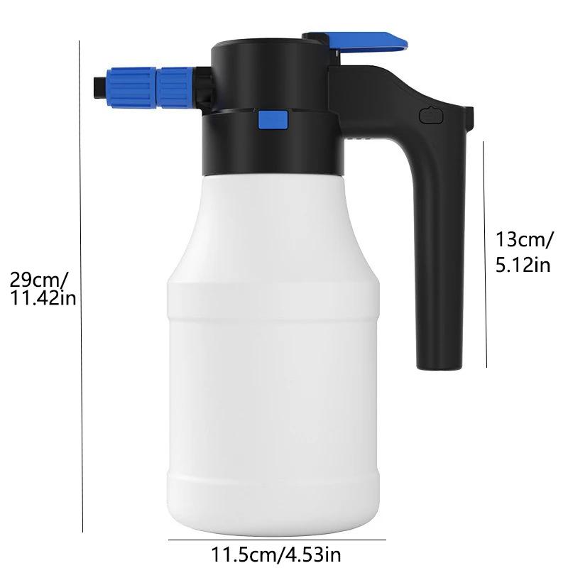 

LEIBOO botella de pulverización de espuma especial para lavado de coches eléctrico, regadera de alta presión, carga inalámbrica,