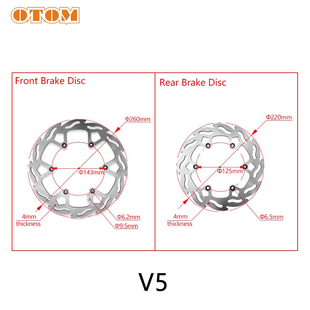 Motorcycle Front Rear Brake Disc For KTM SX XC EXC XCW 98-25 HUSQVARNA TC FC/TX/FX TE/FE GASGAS EC EX MC 4mm Brake Rotor 6 Holes