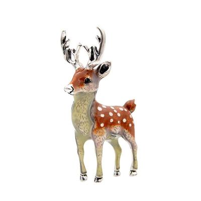 Nové 3 dostupné barvy Roztomilé malé jelení brože pro ženy Bucks Sika-Jelen Animal Pin Kabát Příslušenství Dětský dárek