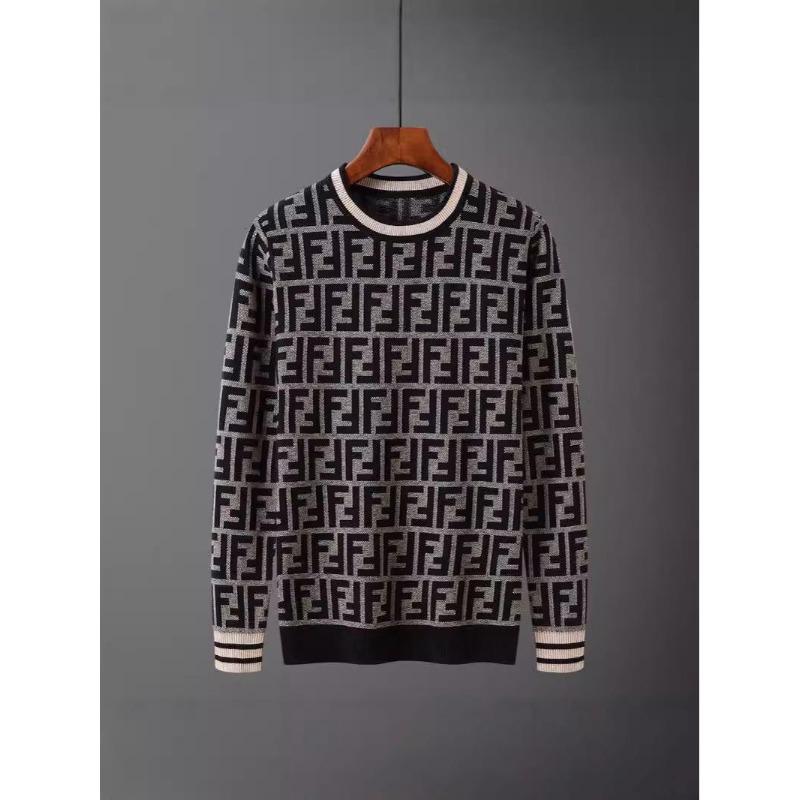 Maglione da Uomo Autunno/Inverno Europeo a Jacquard con Lettere, Girocollo - Trendy Casual a Maniche Lunghe