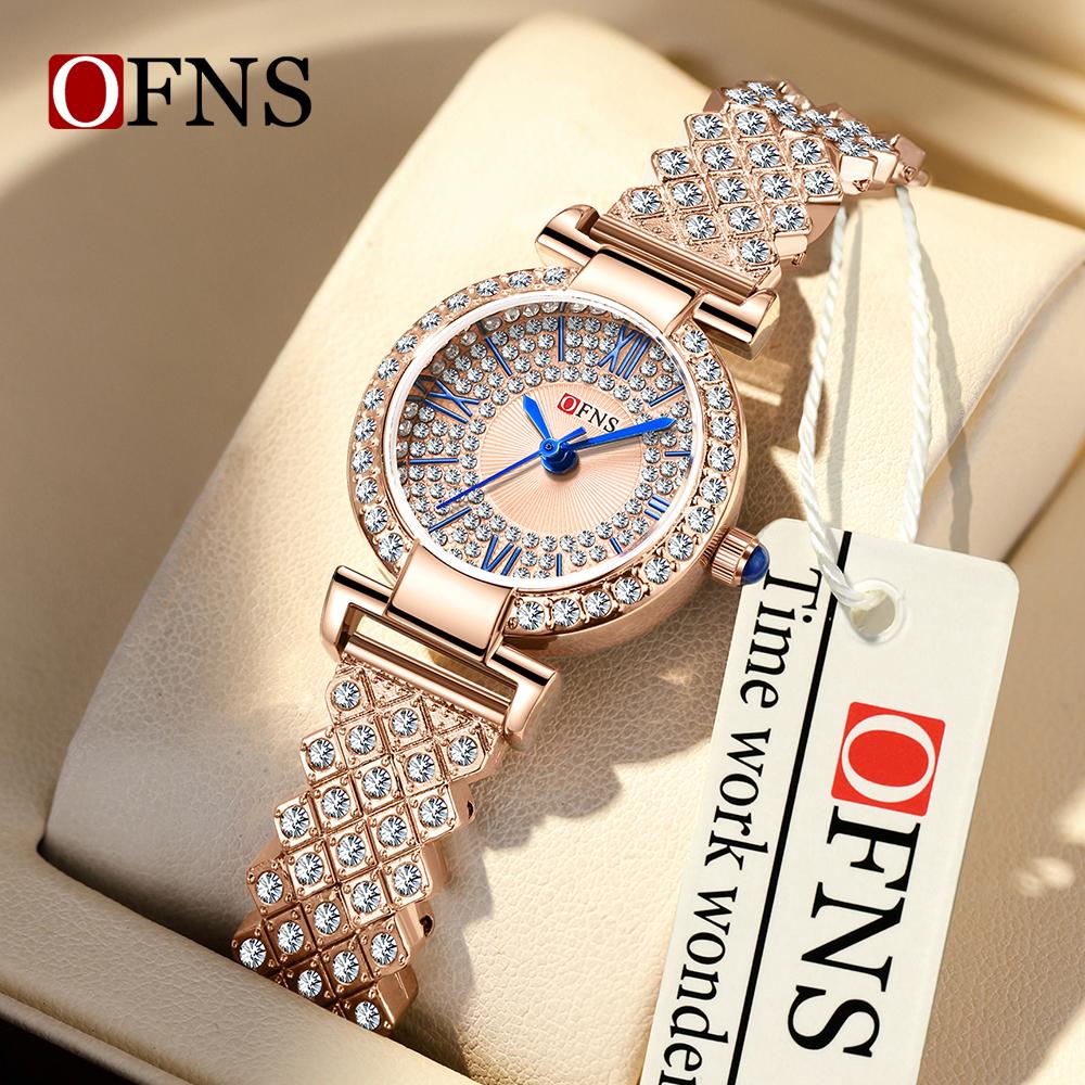 Ofns 1519 Casual Women Watch Top Brand Luxury Business Fashion Waterproof Female Clock Quartz Original Lady Girl Wristwatch Gift