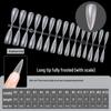 Ultra-Thin Frosted Nail Stickers: Full & Half Styles, Traceless, Extra Long, No Grinding Needed