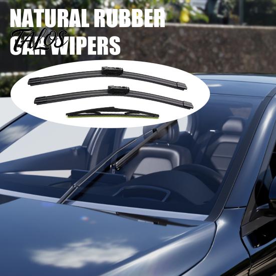 Durable Wear Resistant Wipers Car Wiper Blades 3 Piece Set for Mazda CX-5 CX-9 Pre-2017/2017+, 24"+18"+14" Auto Windshield Kit Front and Rear Wipers,