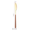 Ins tableware Internet celebrity 304 stainless steel knife and fork imitation wood grain handle steak knife and fork gift box set dessert spoon