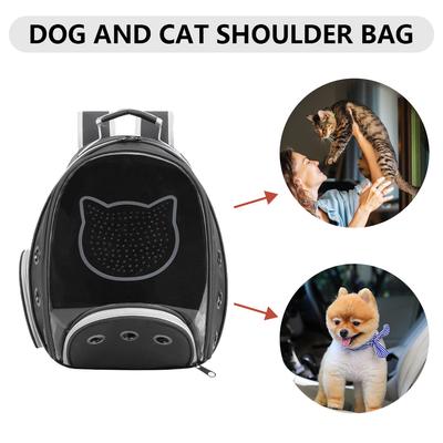 Front Opening Design Pets Carrier Cat Backpack Breathable Mesh Travel Backpack Comfort Cushioned Shoulder Straps for Outdoor Use