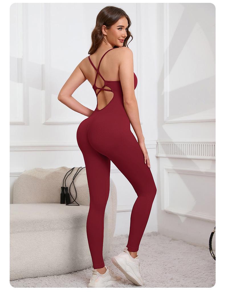 Seamless Ribbed Padded Leggings & Butt-Lifting Fitness Bodysuit