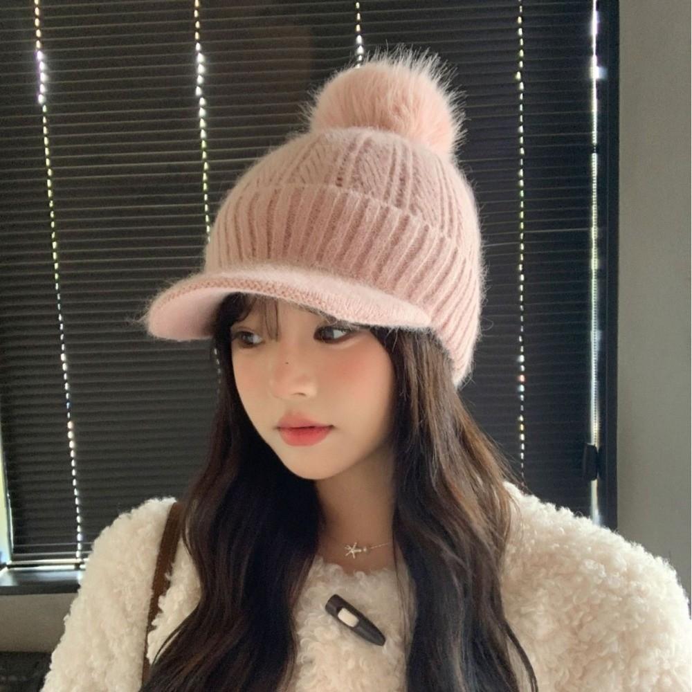 Thickened Winter Hats Ear Protection Women's Hats Fashion Plush Baseball Cap  Autumn