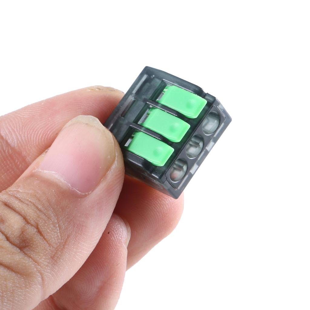 75Pcs 2/3/5 Port Electrical Lever Wire Connectors Fast Connection Terminal Electrical Connectors Push-in Terminal Block