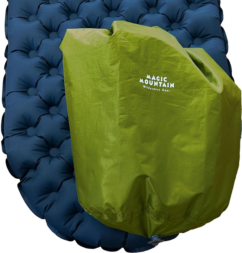 MAGIC MOUNTAIN Outdoor Luftpumpe Luftmattenpumpe Packsack Grüner Tee MMPSK30 (GNT)