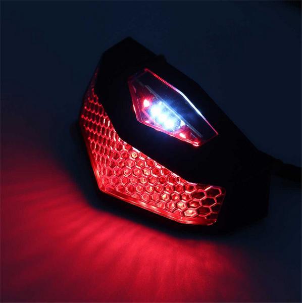 1X 12V Motorcycle LED Tail Rear Light Brake Stop Turn Signal License Plate Lamp