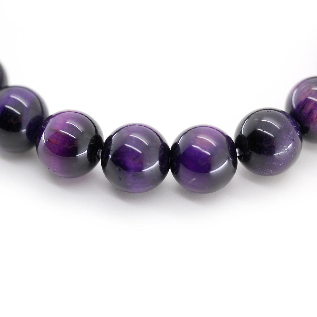 [Ishiki] Purple Tiger Eye 8mm Power Stone Prayer Beads Bracelet [b371]