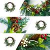 Artificial Wreath Christmas Wreath with Pinecone Berries Decoration for Front Door Garden Yard Christmas Decorations