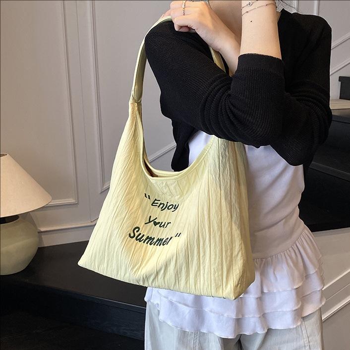 Handbag New Versatile Large Capacity Commuter Solid Color Underarm Shoulder Bag