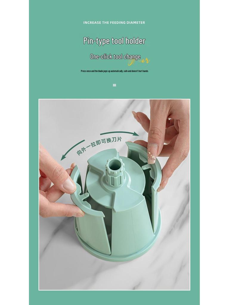 Tornado Hand-Crank Roller Vegetable Cutter: Multifunctional Kitchen Tool for Convenient Vegetable Slicing.