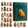 Capybara Advent Calendar Count Down to 2025 Christmas Calendar Capybara Tree Pendant 24 Days Acrylic Ornament Party
