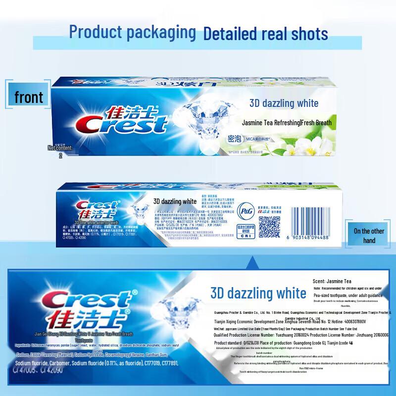 Crest 3D White Fresh Breath Toothpaste
