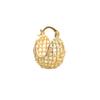 European & American Fashion Woven Ball Earrings: Unique Vegetable Basket Design, Luxurious High-End Feel for Women