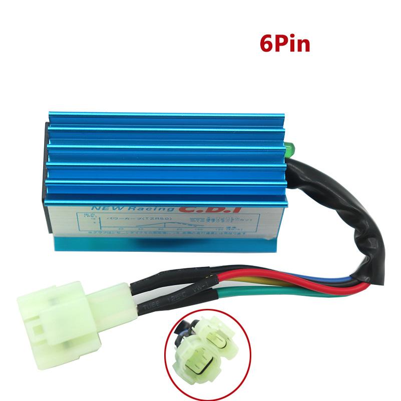 Racing Performance CDI Ignition Coil Spark Plug 5Pin 6Pin/Set for Gy6 150cc 125cc 50cc WEQ Ignition Spark Plug