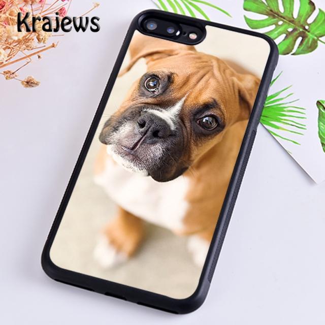 Krajews Niedliche Boxer-Hundewelpen-TPU-Telefonhülle für iPhone 14 5 6s 7 8 plus X XR XS 11 12 13 pro max Samsung S21 S22ultra Plus