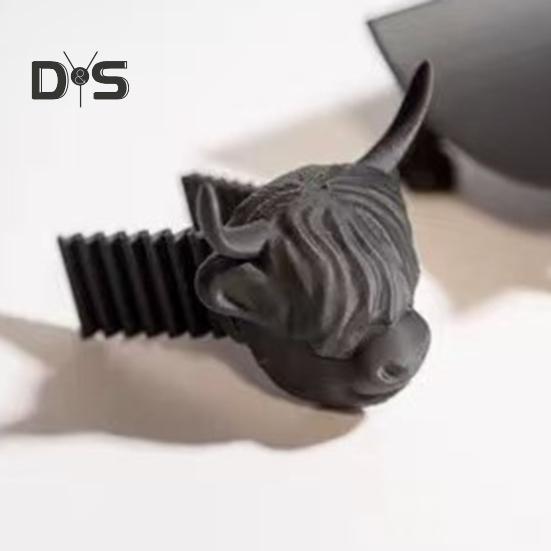 Divertente Porta Carta Igienica Installazione Semplice Design Mucca Stampata 3D Portarotolo da Bagno Autoportante Organizzatore Carta Igienica