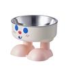 Cute Stainless Steel Pet Bowl Non-Slip Elevated Cat Bowl Chew-Proof Anti-Tip Pet Feeding Bowl Cat