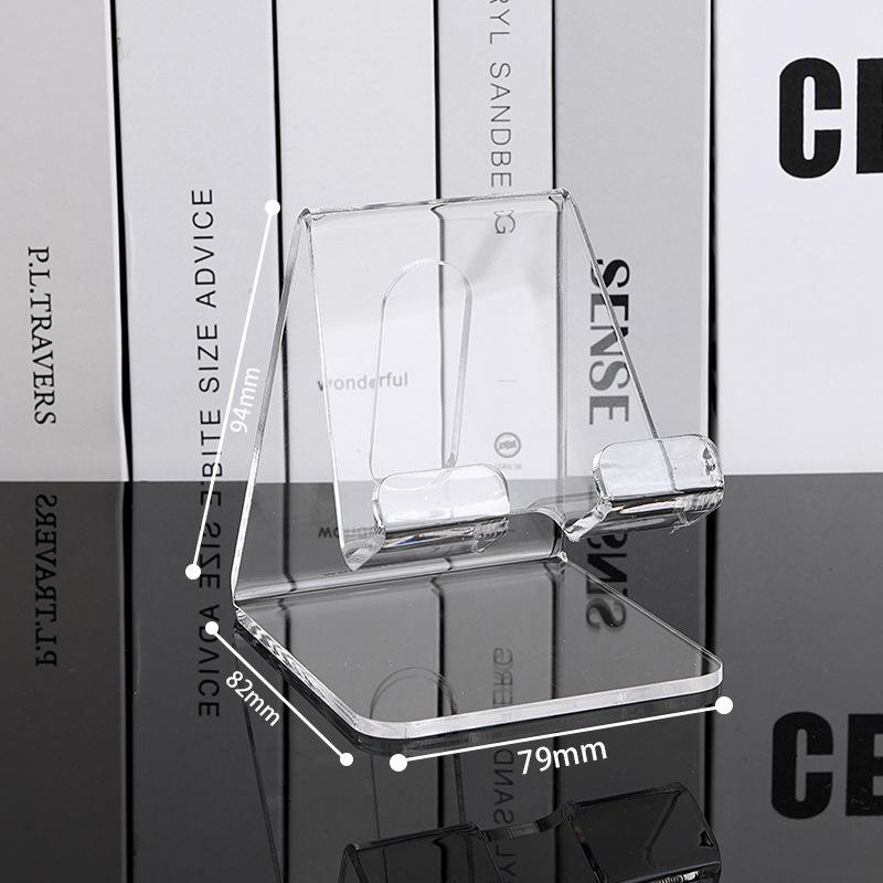 Premium Acrylic Desktop Mobile Phone Stand - Transparent Display Holder
